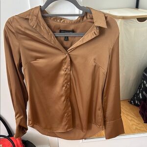 Banana Republic Women's Brown Satin Blouse